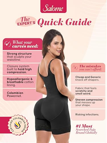Image of Salome Butt Lifting Shapewear Post Surgery Compression Garment | Stage 2 Open Bust Body Shaper for Women