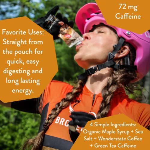 Image of Maple Syrup Energy Gel by Embark, 6-Pack of 3oz Resealable Pouches, Natural Sports Nutrition, Certified Organic, Vegan, Gluten Free, For Athletes, Adventurers & Foodies, Coffee
