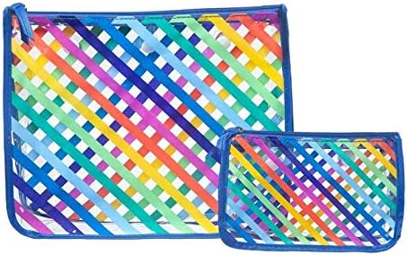 Clear Designer Zipper Insert (Set of 2) Travel Organizer...