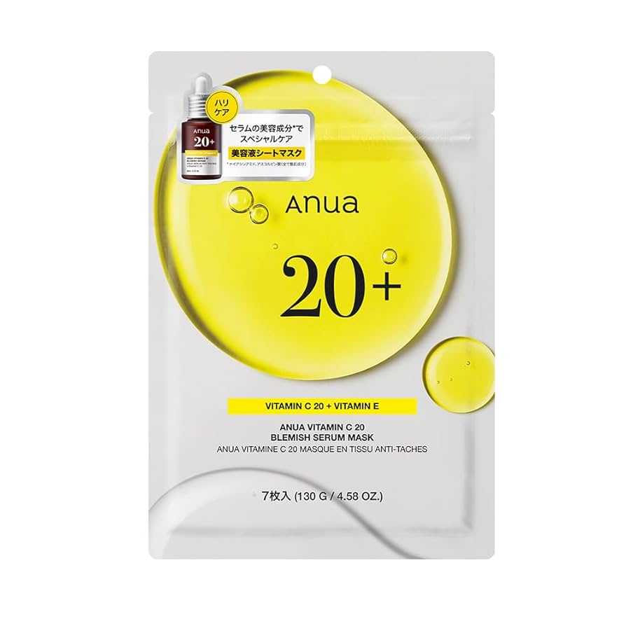 パック・フェイスマスク anu Amazon | ANUA(アヌア)桃70ナイアシンマスクパック(7枚入り) 水