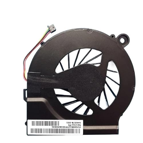 QWCOZSY Módulo de Tubo Cobre para disipador Calor del Ventilador la CPU portátil HP Pavilion Presario G4, G6, G7, G4-1000, G7-1000 y G6-1000 (Enfriador 3 Pines)(Only Fan)