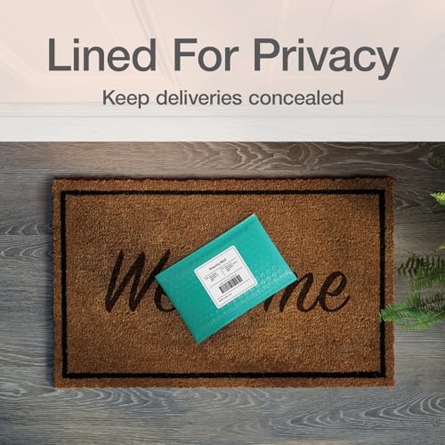 Image of Quality Park Bubble Mailers, 4 x 8 Shipping Envelopes, Self-Seal, Small Teal Padded Envelopes, Redi-Strip Peel Off Closure, 50 Per Box (QUA85915)