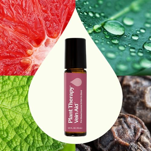 Plant Therapy Vein Aid Essential Oil Blend Pre-Diluted Roll-On 10 mL (1/3 oz) 100% Pure, Stimulating Aromatherapy and Circulation Support Detail