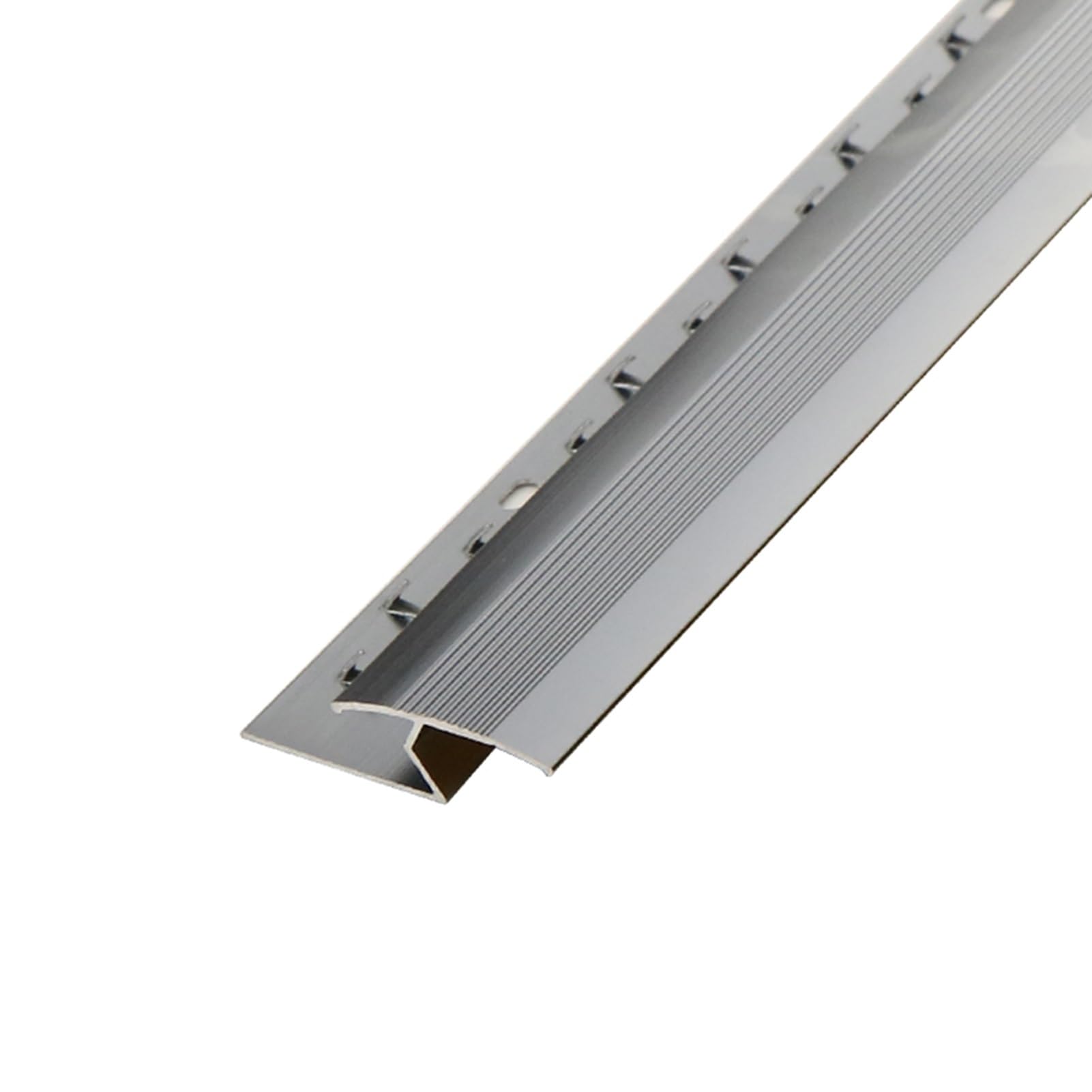 TUJOBA Floor Transition Aluminum Floor Transition Strip, Carpet to Tile/Laminate/Vinyl Floor 90cm Threshold Strip, Cuttable Edge Trim Strip for Home