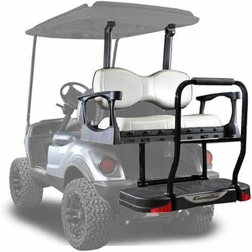 MadJax Genesis 250 - Kit de asiento trasero de acero para carrito de golf compatible con Yamaha G29Drive Compatible con modelos 2007-2016 (cojines