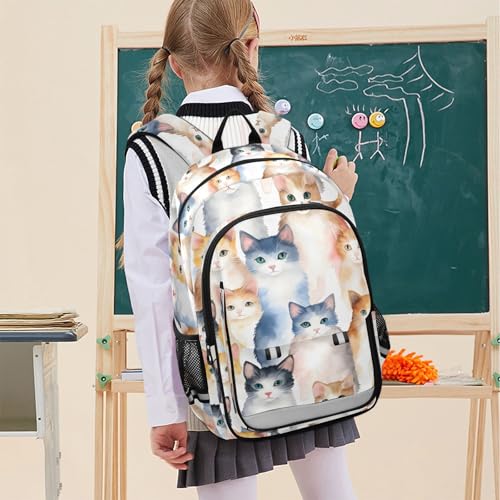 Sac à dos chat mignon pour l'école et le collège au quotidien