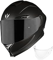 Vista 68 de 1Storm Motorcycle Full Face Helmet DOT Adults Street Bike Dual Visor Sun Inner Shield HJAH15: Ghost Red