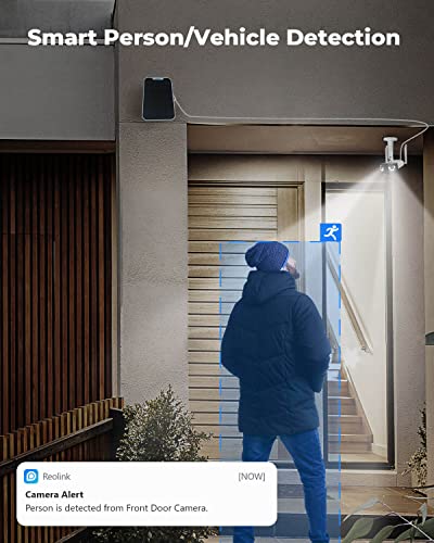 Reolink Duo Outdoor Camera 4 Mp Wireless - 2K Solar Security Camera Wireless With Dual Lens 150° View, 2.4/5Ghz Wifi, Human/Vehicle Detection, Color Night Vision, Two Way Talk, Motion Only Alert #TOP3
