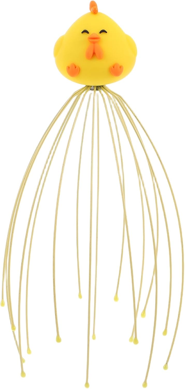 SMASOLO Manual Scalp Claw Massager for Head Neck Shoulder Relaxation Cartoon Design Head Scratcher Tool for Full Coverage Muscle Massage and Stress Relief