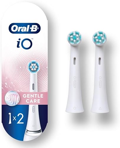 Oral-B iO Gentle Care - Cabezales de repuesto para cepillo dental, color blanco, 2 unidades