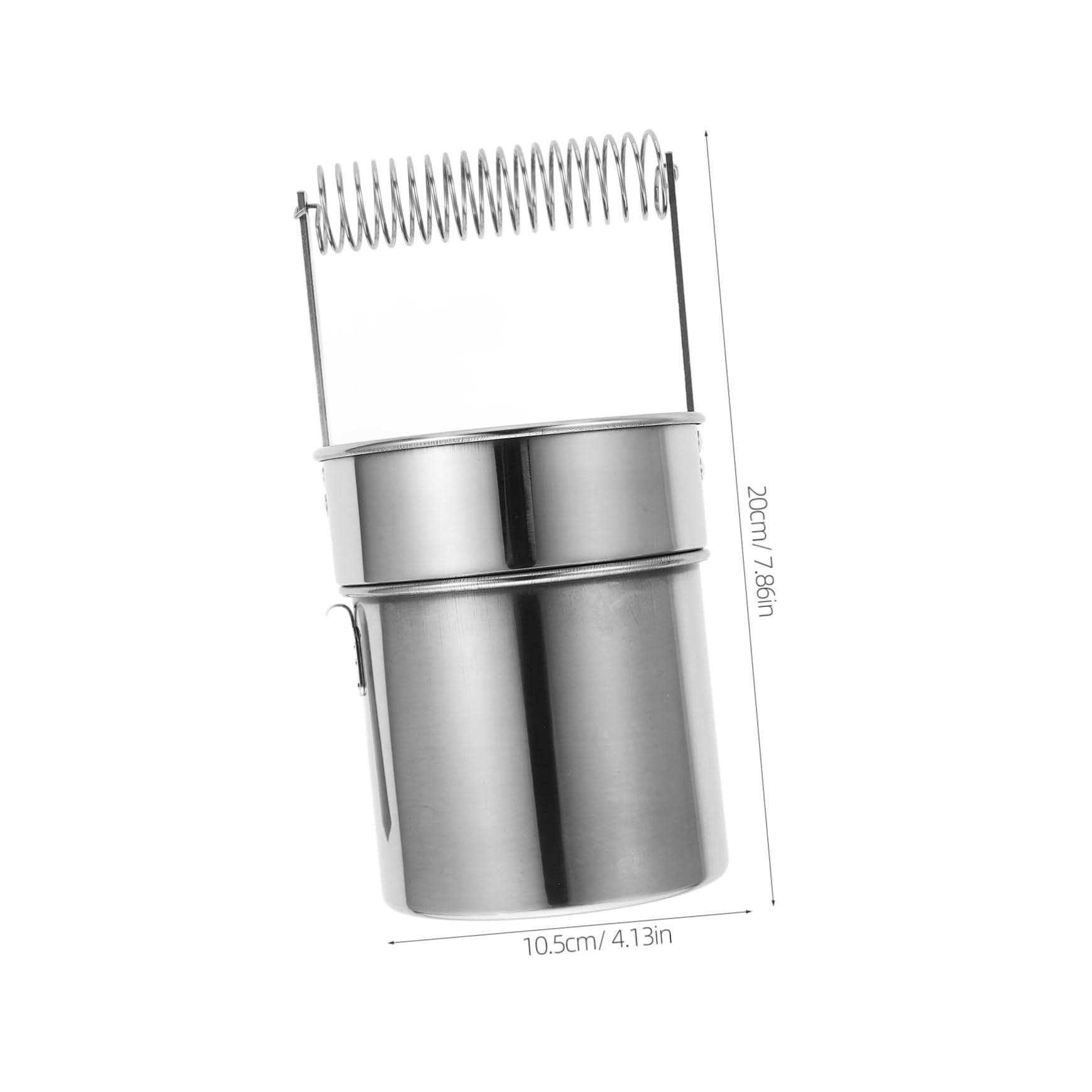 KALLORY Double Layer Metal Paint Brush Washer Practical Brush Cleaner Cup for Oil Paint Brushes Stainless Steel Brush Cleaning Bucket Ideal Brush Holder for Artists