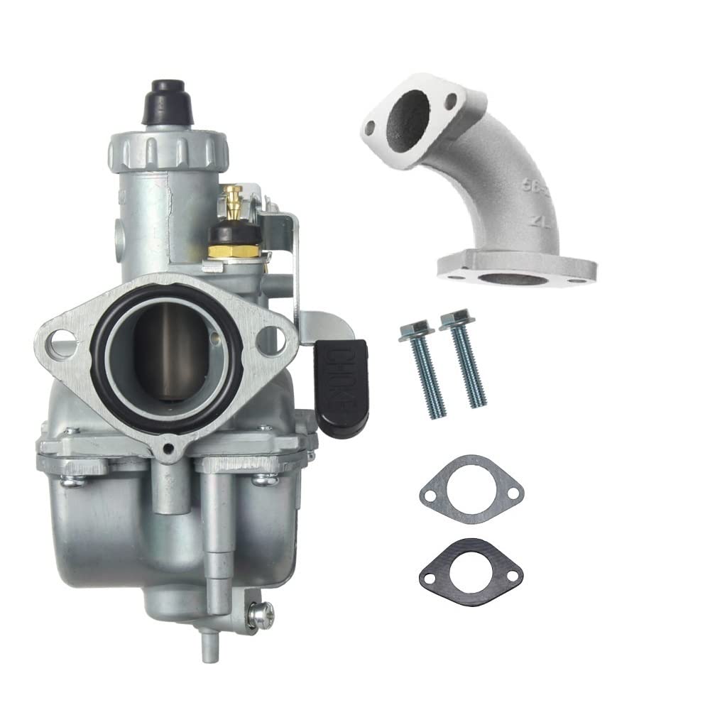 Exhaust Pipe Carburetor VM22 22mm Carb With Air Filter Kit Fit For