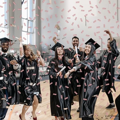 Image of Graduation Decorations 2026 | Graduation Confetti 2026, Shiny Rose Gold 2026 Grad Confetti - Pack of 500 | Rose Gold Graduation Confetti Class of 2026 | 2026 Graduation Table Decorations, KatchOn