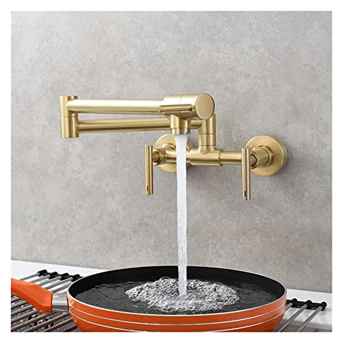 Topffüller Wasserhahn Für Wandmontage - G1/2, 360° Drehbar, Matt Schwarz