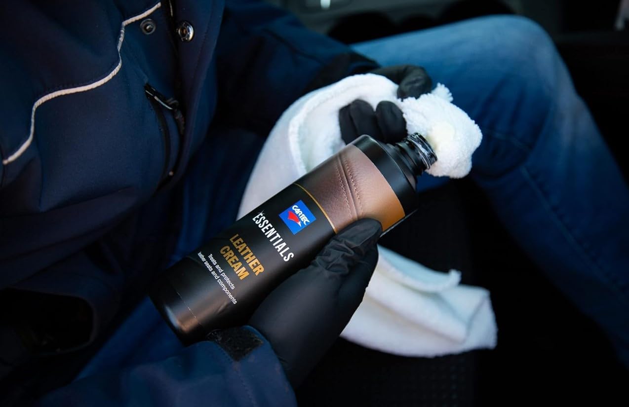 Generico CARTEC - Leather Cream Essential - Nutriente e Protettivo in Crema per Interni in Pelle Auto Ravvivante - 500ML - Kit PROMOZIONE 10 Pezzi