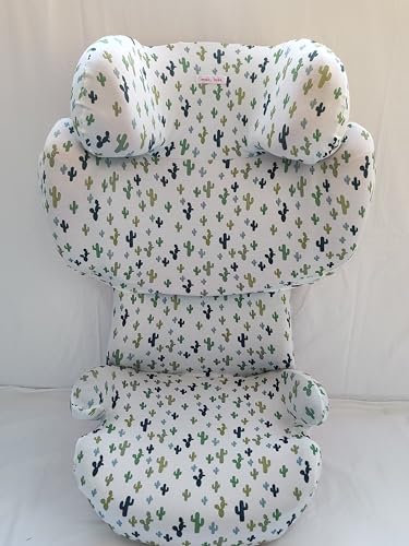 moon bebe Funda Compatible con Silla de Coche Cybex Solution Q2 Fix (Blanco)