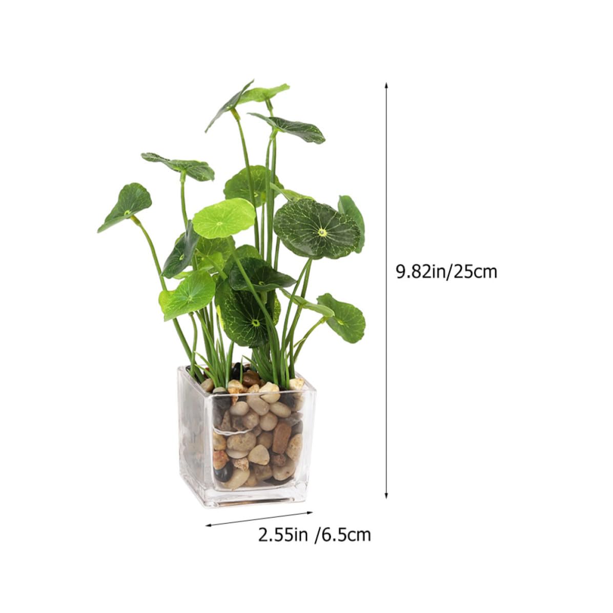 2 Pezzi Piccolo Bonsai Finto in Vaso, Pianta Artificiale Verde