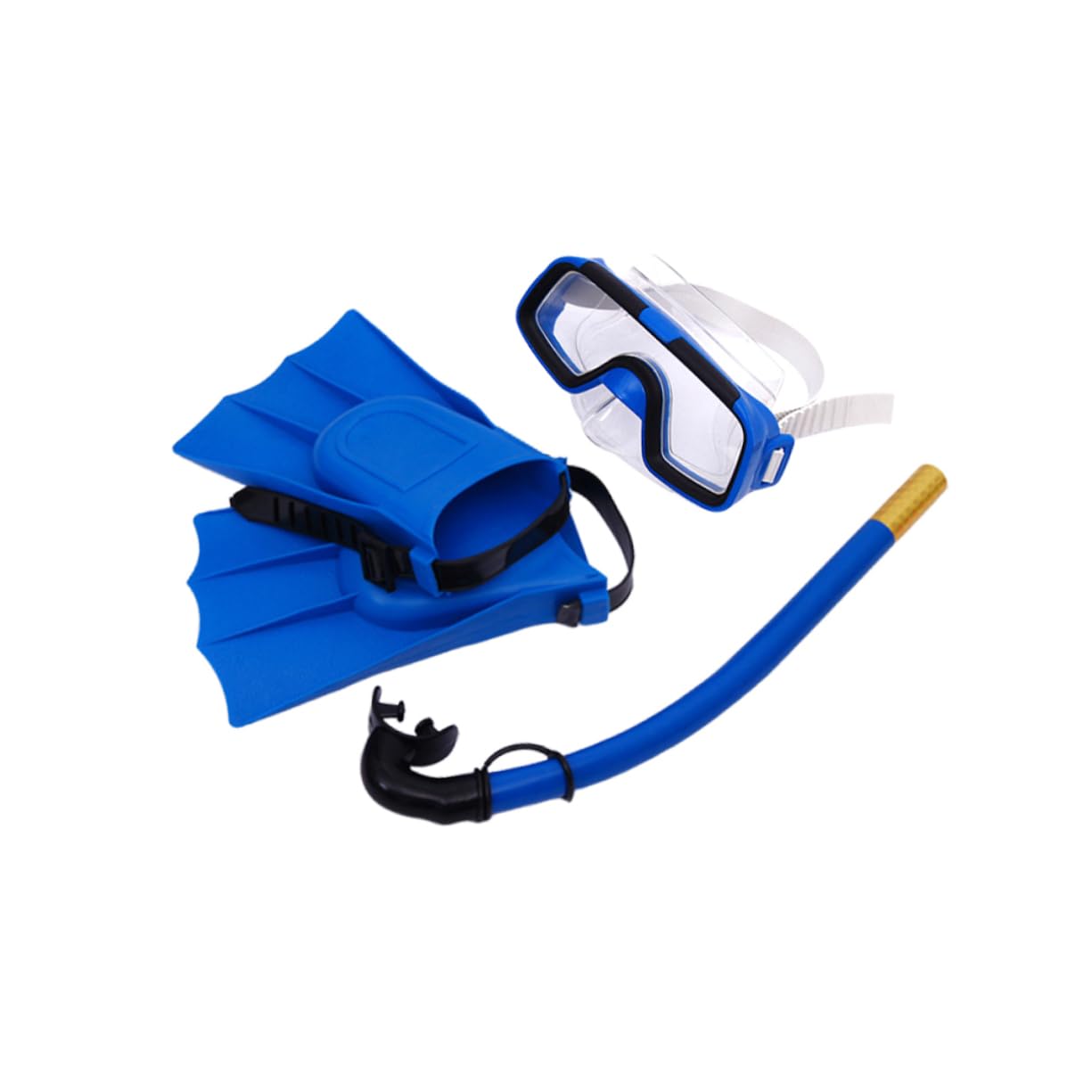 VANZACK Kids Snorkeling Gear Set Mask Goggles Fins Diving Accessory for Boys Girls 5-12 Red