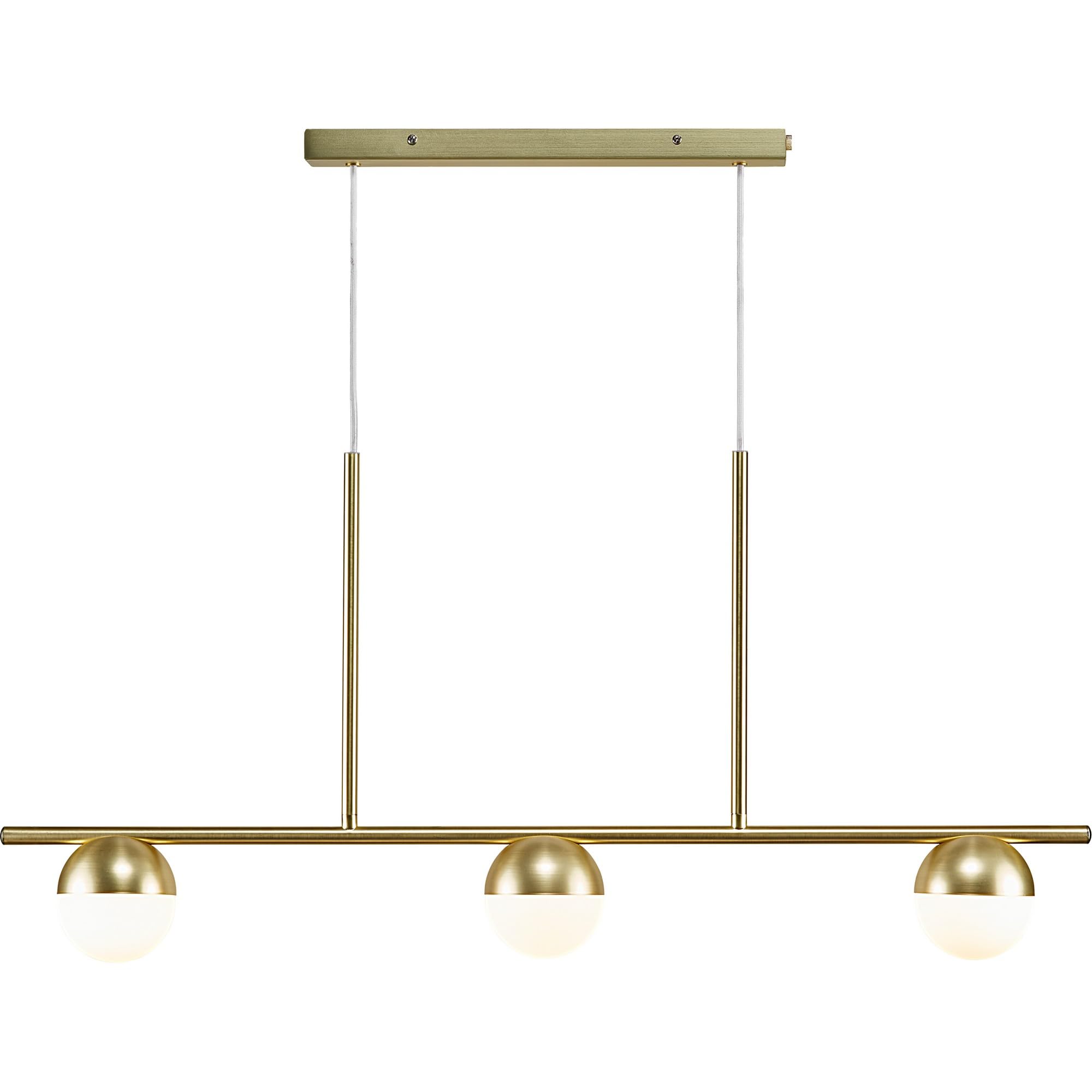 Nordlux Gold Contina Pendant Light Brass Metal Dining Room G9 Mains 10Cm