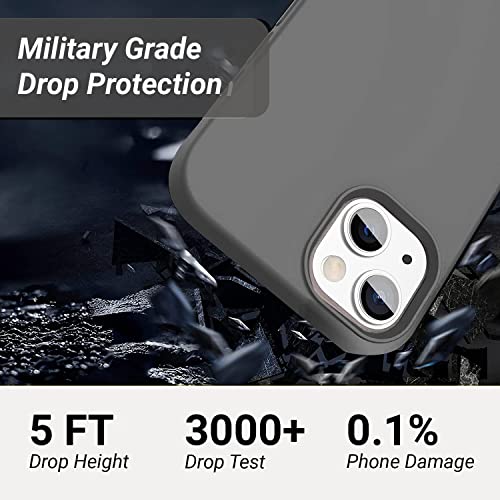 Image of LIRAMARK Liquid Silicone Soft Back Cover Case for Apple iPhone 13 Mini (5.4 Inch) (Grey)