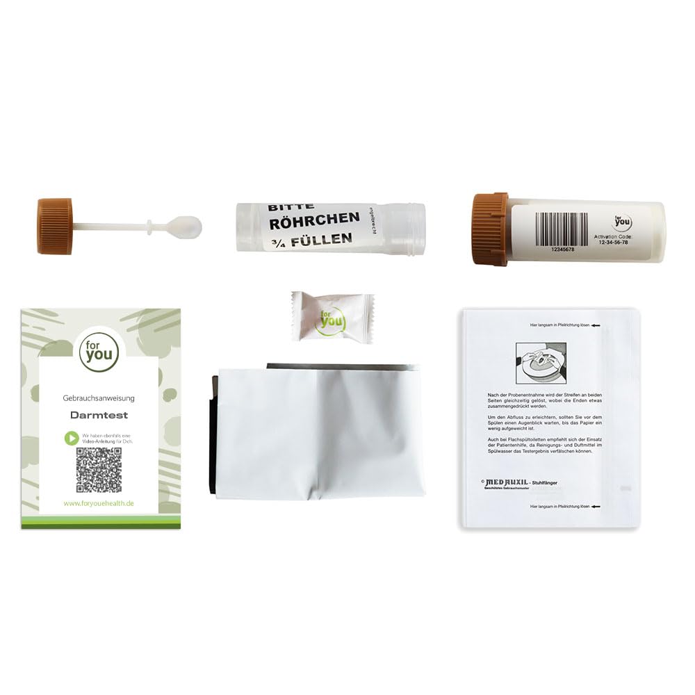 for you histamin intoleranz test - Selbsttest für zuhause | Stuhlprobe zur Bestimmung des Histaminspiegels | Inkl. Laboranalyse & Handlungsempfehlungen | Ergebnis online abrufbar