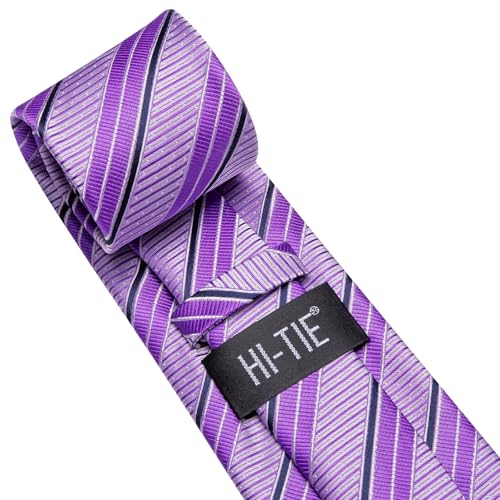 Image of Hi-Tie Men's Silk Ties Formal Woven Classic Necktie Pocket Square Cufflinks Lapel Pin Set Wedding Business
