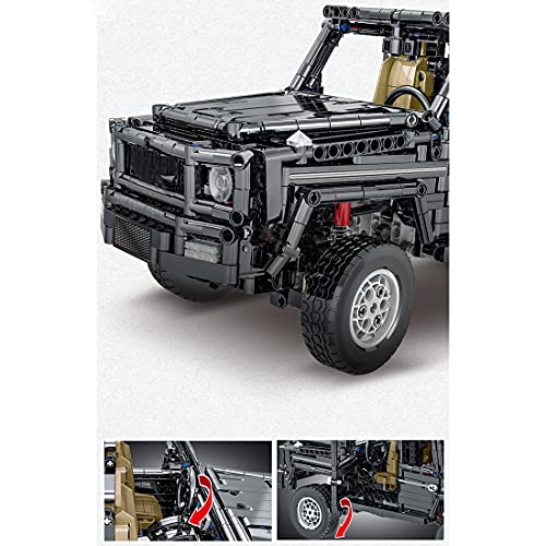 xSuper Technik Offroad Auto, 1850 Klemmbausteine Bausteine Geländewagen Auto Buggy Modell, SUV Modell Bauset für Kinder… – Bild 5