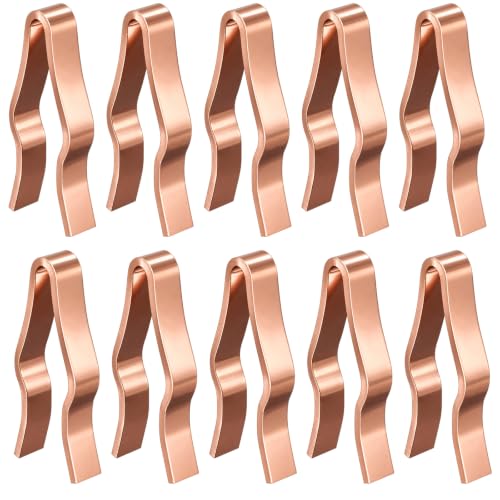 10 Sets Box Shank Spring Clips,Bronze Brown