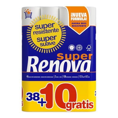 Renova Toilettenpapier Super Prom - 48 Rollen weiß