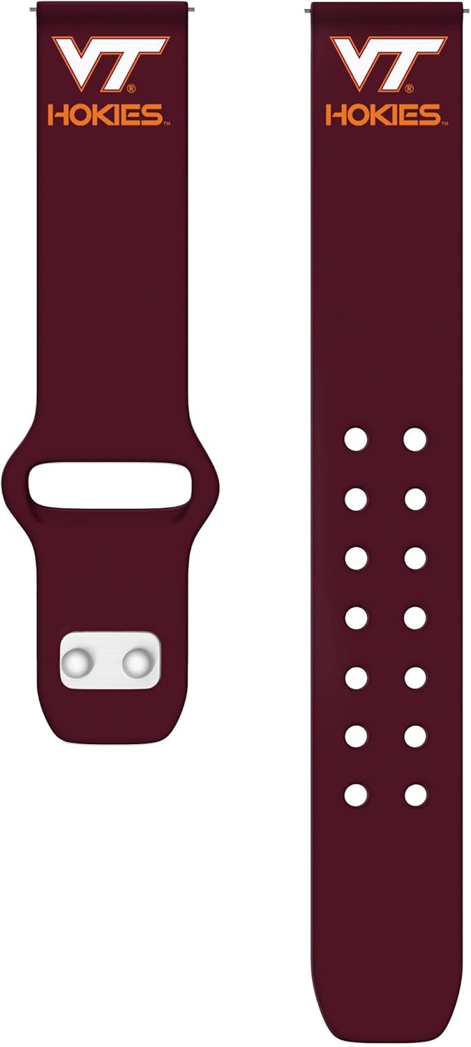 Affinity Bands Virginia Tech Hokies HD Elite Edition Watch Band Compatible with Samsung, Garmin, Fossil, and More (22mm Short)