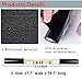Soqool Blackout Window Film Privacy Window Vinyl 100% Light Blocking Room Darkener Window Cover - Sun Light Control Window Darkener for Day Sleep/Privacy, No Glue Easy Removal/Install (17.7