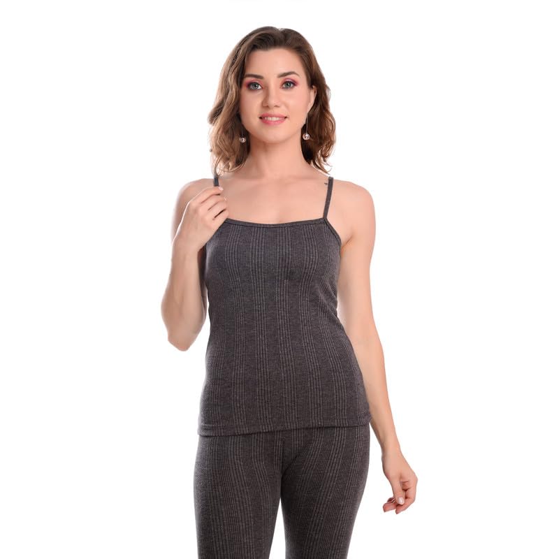 lilysilk Women's Poly-Cotton Thermal Sleeveless Spaghetti Top – Soft, Warm & Lightweight Innerwear for Winter-picture-45