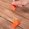 8 Pcs ABS Deck Spacer Tool,4 Thicknesses Deck Board Spacers(1/16, 1/8, 3/16, 1/4),Orange Deck Spacers Assorted for Pressure Treated Composite Decking
