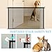 2 Stück Hunde Türschutzgitter 110 x 77 cm Treppenschutzgitter Ohne Bohren Haustiere Kinderschutzgitter mit 8 Klebehaken Hundebarrieren Hunde Türschutzgitter für Innen Und Außenbereich