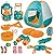 FUN LITTLE TOYS Kids Play Tent, Pop Up Tent with Kids Camping Gear Set, Outdoor Toys Camping Tools Set for Kids, 18 Pieces