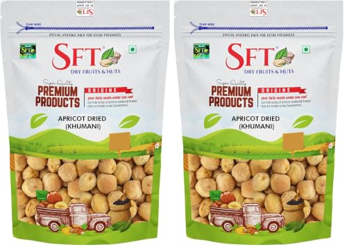 Image of SFT Apricot Dried (Khumani) 1 Kg (Pack of 2)