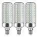 Tebio LED Argento Mais lampadine E14 25W Small Edison Screw Equivalente a 200W 2500LM Non Dimmerabile 6000K Bianco Freddo Lampadine a candela, 3 pezzi