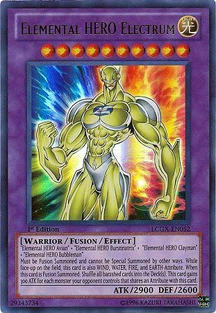 YuGiOh Colección Legendaria 2 Tarjeta Única Elemental HERO Electrum LCGX-EN052 Ultra Rare