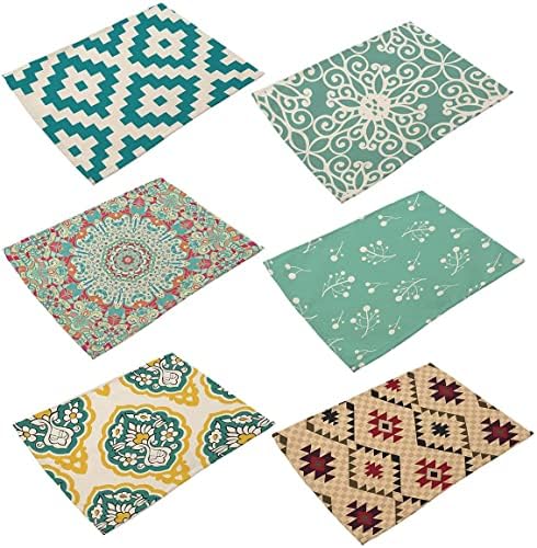 Set di 6 tovagliette colazione da tavola resistenti al calore per...