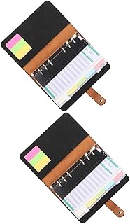 MAGICLULU 2 Conjuntos Manual Mini Bloco De Notas Envelopes Decorativos Mini Fichários Fichário De Orçamento Com Envelopes Fichário De Poupança De Dinheiro Fichário De Recheio De Dinheiro