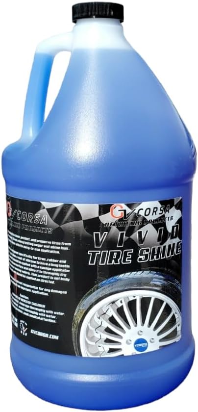 Detailing Products Vivid Tire Shine, Tire Dressing, Tire Gloss, Tire Shine Spray, car tire shine (1 Gallon)