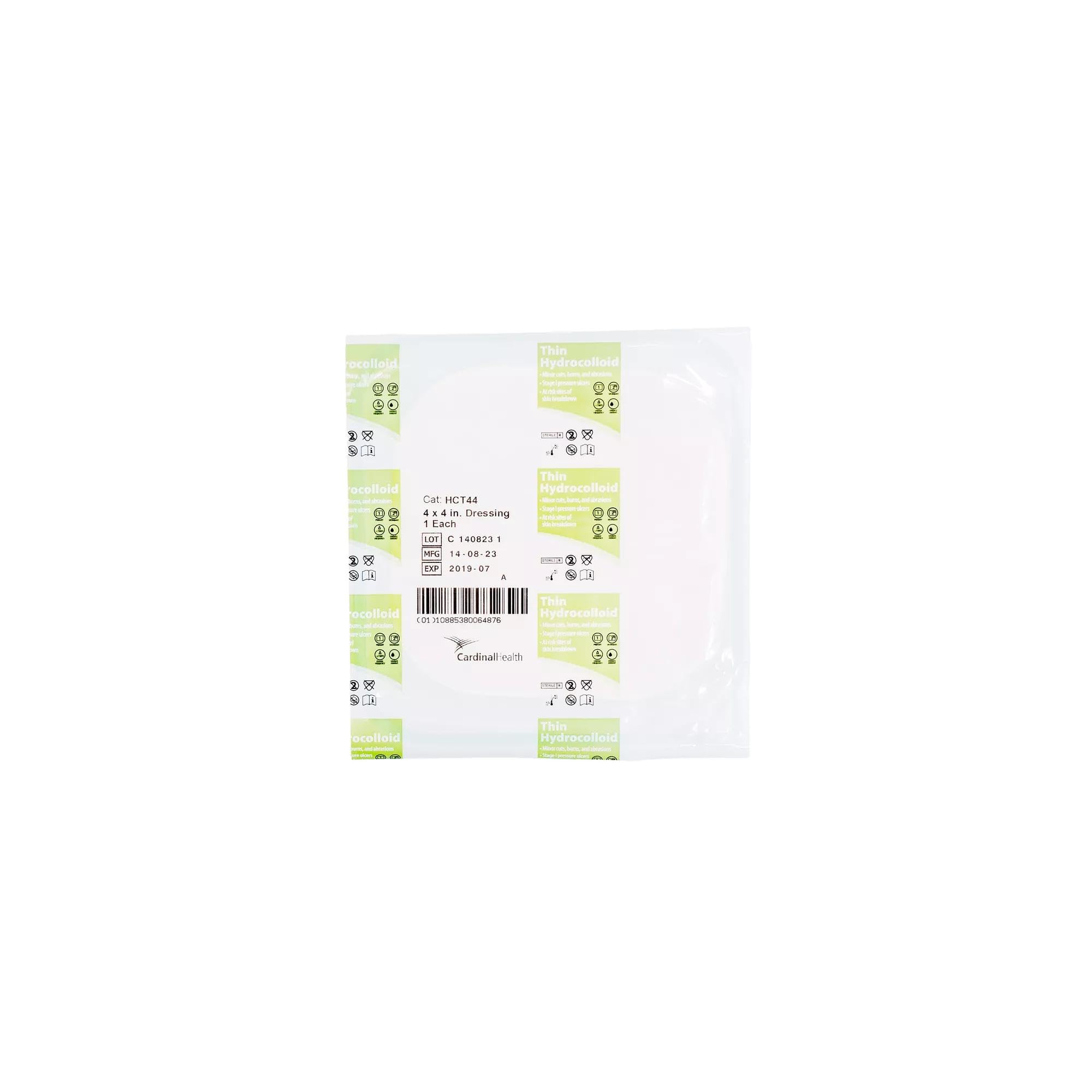 Cardinal Health™ Pansement hydrocolloïde fin, 10,2 x 10,2 cm