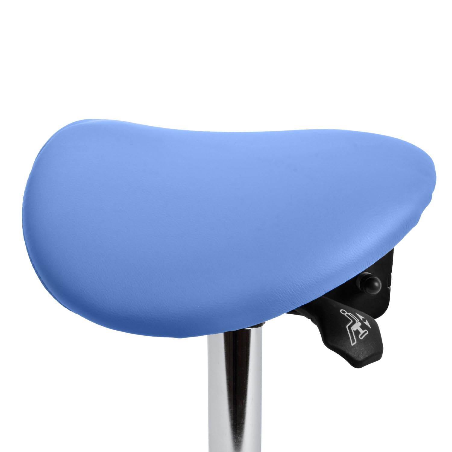 Taburete Giratorio con Asiento inclinable, Color Azul