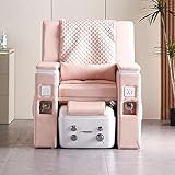 VIYFOEG Professional Pedicure Chair with Adjustable Legrest Used and Hand Wash, Massage Chair for Manicure, Foot Bath
