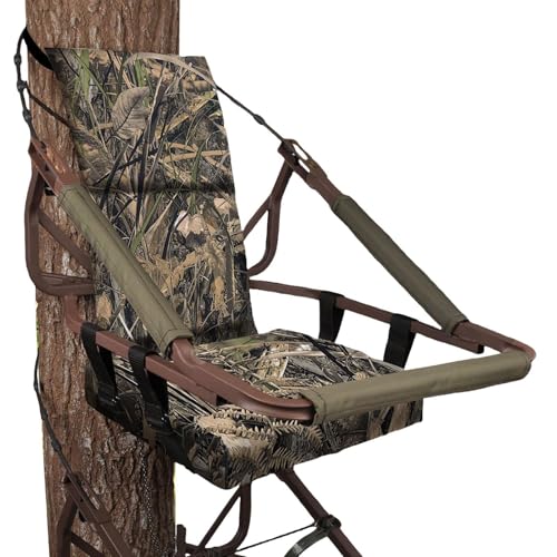 Tree Stand Seat, Detachable Hunting Seat, Comfortable Hunting Chair, Portable Tree Stand Seat, Lightweight Hunting Seat, Adjustable Tree seat Hunting Accessories for Comfort