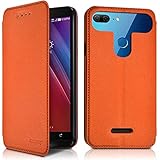  KARYLAX Etui à Rabat Couleur Orange (Ref.7-C) pour Smartphone Polaroid Cosmic +