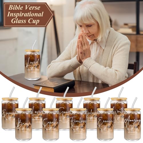 AmazingSpark 30 Pcs Christian Gifts Bulk Glass Cups Prayer Journals Pens by AmazingSpark - Used condition - Image 5