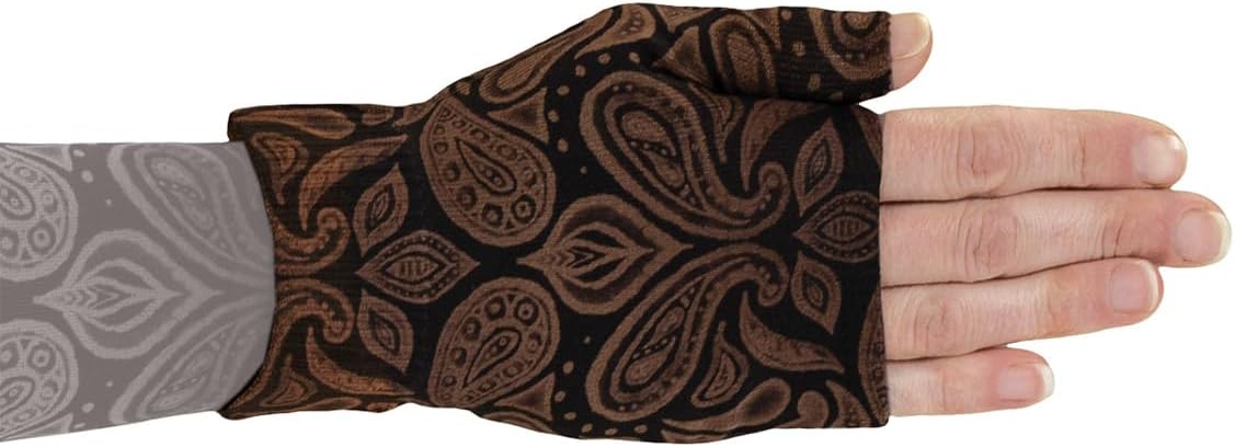 Lymphedivas Casbah Mocha Medical Graduated Compression Gauntlet for Lymphedema