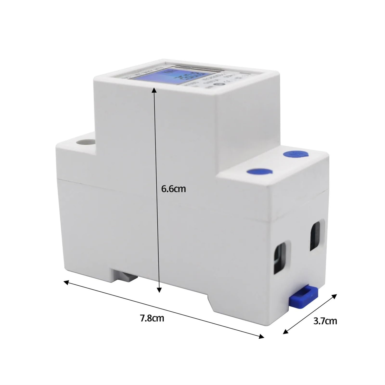 220V 50Hz Single Phase DIN-Rail Energy Meter 5-80A Electronic KWh Meter with LCD Backlight Digital Display DDM15SD
