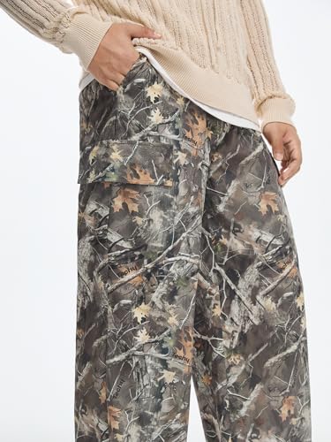 GORGLITTER Men's Baggy Camo Pants Y2K Graphic Wide Leg Sweatpants Grunge Drippy Streetwear Joggers4
